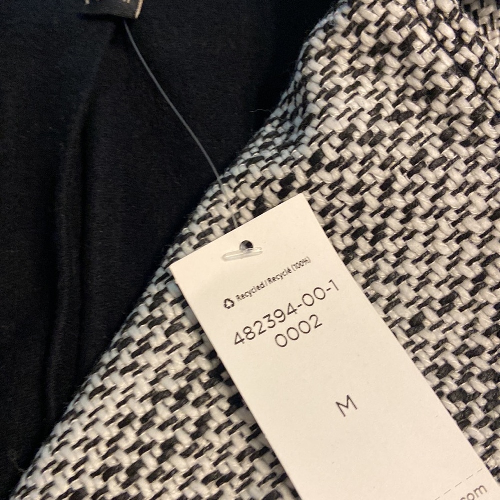 Banana Republic Black and White Trench Coat size M brand new length 30” bust 36” - Picture 16 of 16